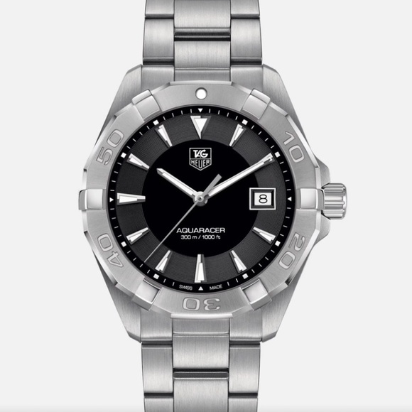 Tag Heuer Aquaracer Silver and Black Watch - Picture 7 of 8